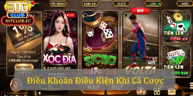 điều khoản, điều kiện khi cá cược